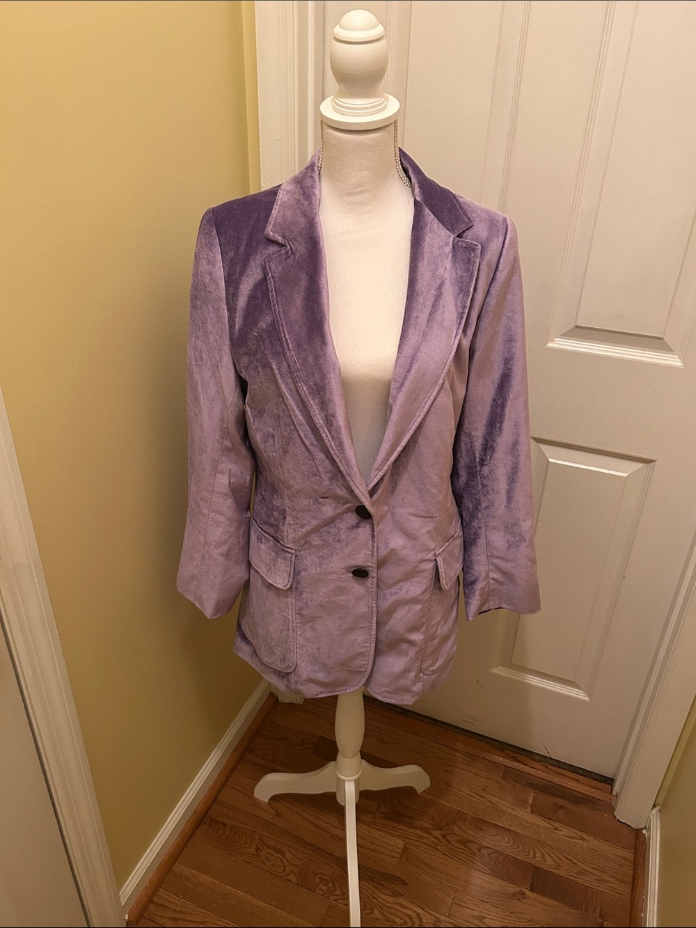 rag & bone Lavender Velvet Blazer Jacket